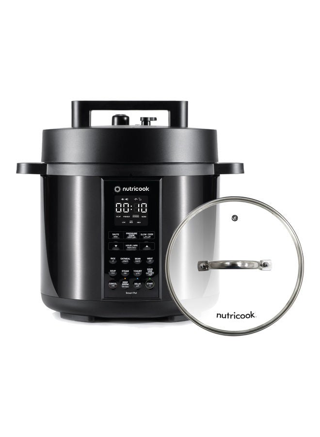 nutricook Smart Pot 2, 9 In 1 Electric Pressure Cooker With Glass Lid 6 L 1000 W SP204K Black  - Image 2