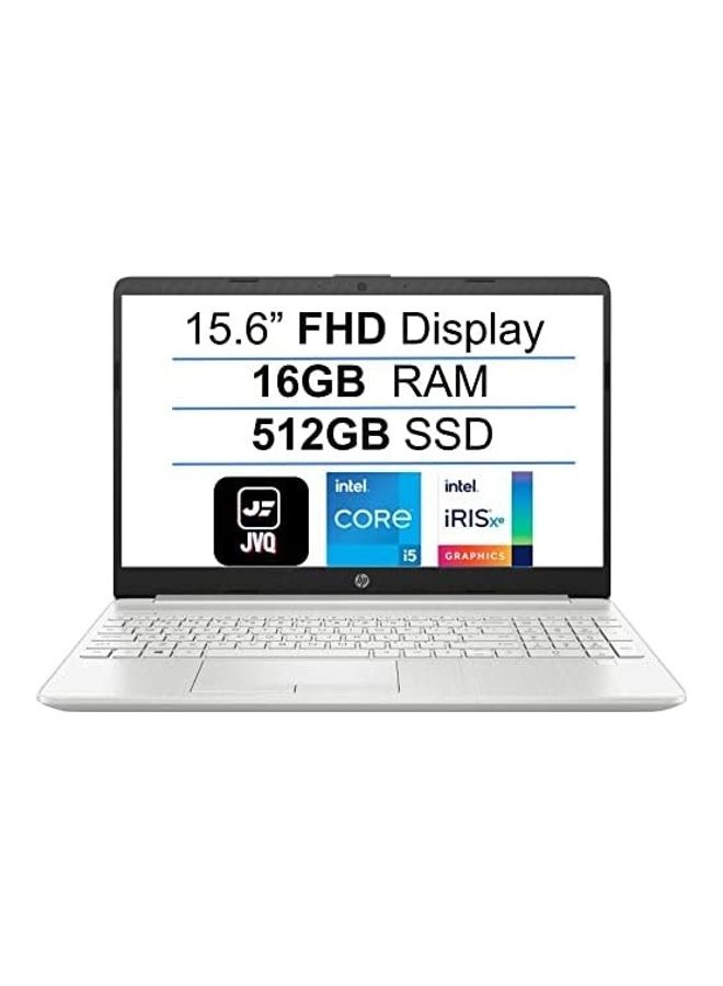 إتش بي - أحدث كمبيوتر محمول بشاشة مقاس 15.6 بوصة ومعالج Core i5-1135G7 وذاكرة وصول عشوائي سعة 16 جيجابايت ومحرك أقراص SSD سعة 512 جيجابايت وبطاقة رسومات Intel Iris XE ونظام تشغيل Windows 10 S - Image 1