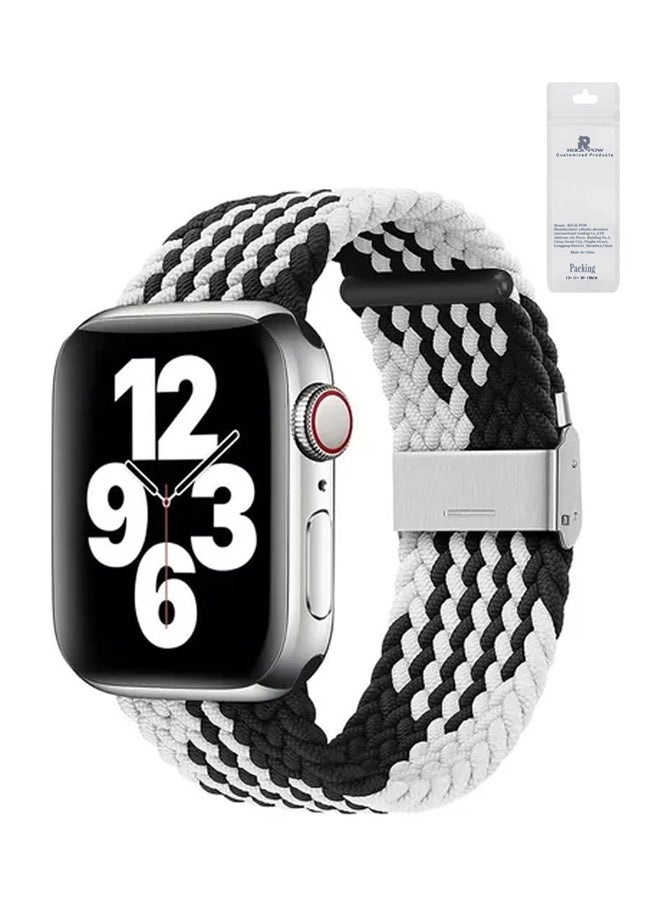 روك بو حزام من النايلون سولو لوب متوافق مع ساعة أبل 38/40/41 مم SE /Series 7/6/5/4/3/2/1 - Image 1