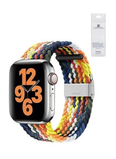 Nylon Solo Loop Strap Compatible With Apple Watch 38/40/41mm SE /Series 7/6/5/4/3/2/1 Colorful