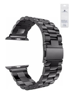 Stainless Steel Replacement Band For Apple Watch 42/44/45/49mm Series 7/6/5/4/3/2/1 Black