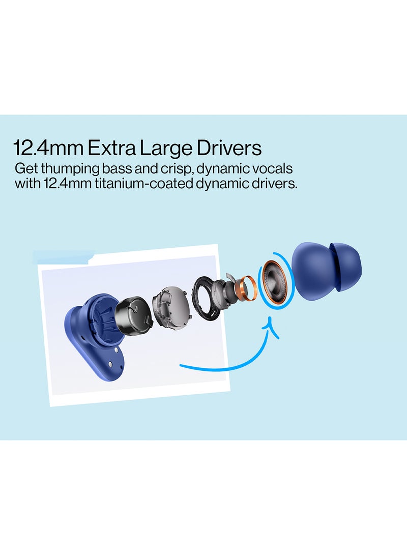 OnePlus - Nord Buds 2r Triple Blue - Image 1