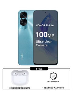 90 Lite Dual Sim Cyan Lake 8GB RAM 256GB 5G With Choice Earbuds X3 Lite GCC - Middle East Version