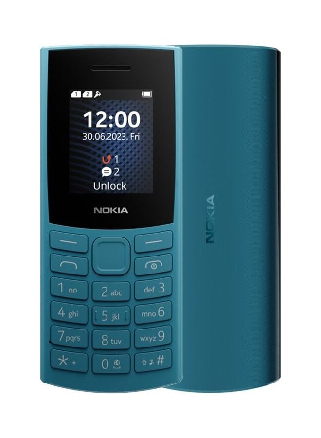 NOKIA - 105 (2023) Dual SIM Ocean Blue 48MB RAM 128MB 4G - Middle East Version - Image 1