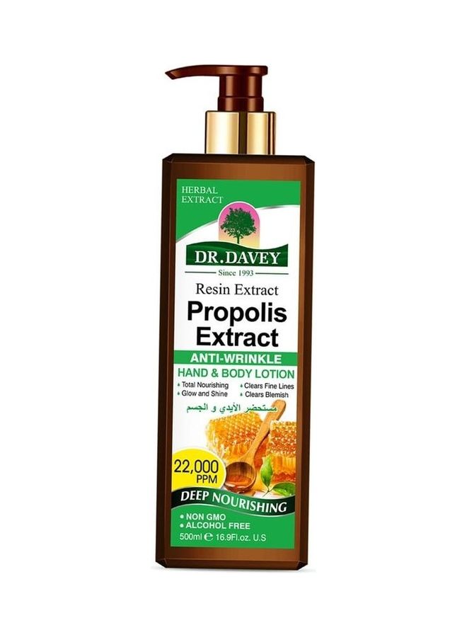 DR. DAVEY - Propolis Extract Hand And Body Lotion 500ml - Image 1