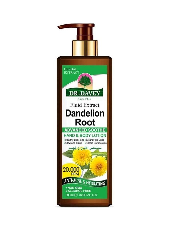 DR. DAVEY Dandelion Root Hand And Body Lotion 500ml
