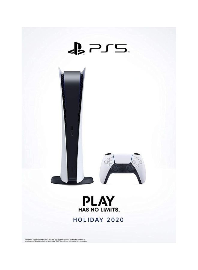 سوني - وحدة تحكم الإصدار الرقمي لجهاز PlayStation 5 مع وحدة تحكم (الإصدار الدولي) - Image 1