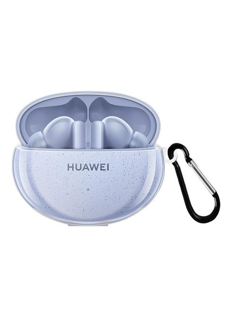 Huawei 5i Freebuds Case Earbuds Soft TPU Protective Crystal Clear Transparent Case Cover With Key Ring Clear