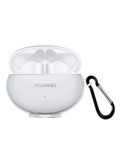MARGOUN Huawei 4i Freebuds Case Earbuds Soft TPU Protective Crystal Clear Transparent Case Cover With Key Ring Clear  - Image 1