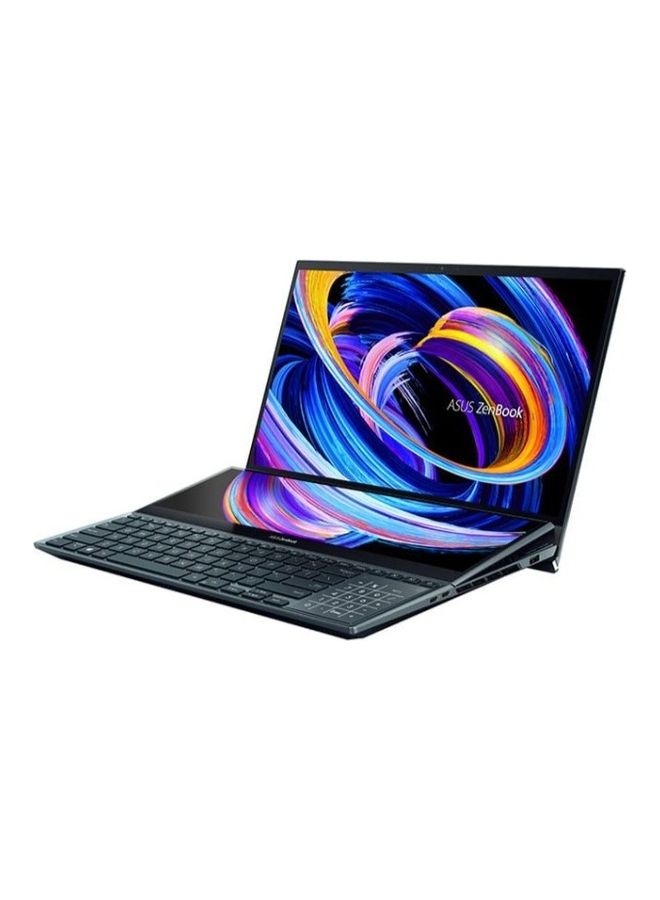 ASUS - ZenBook Pro Duo 15 UX582 Laptop With 15.6-Inch Touch Screen 4k OLED Display, Core i9-12900H Processor/32GB RAM /1TB SSD/ Windows 11 Home /8GB NVIDIA GeForce RTX 3070TI Graphics English/Arabic Celestial Blue - Image 1
