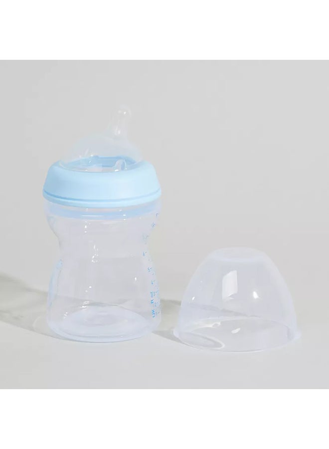 شيكو قطعتان - مجموعة الهدايا الأولى ذات الشعور الطبيعي منذ الولادة فما فوق - زجاجات رضاعة وقطعة واحدة لهاية - شفاف/أزرق - Image 3