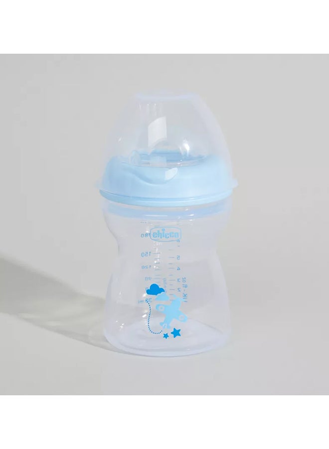 شيكو قطعتان - مجموعة الهدايا الأولى ذات الشعور الطبيعي منذ الولادة فما فوق - زجاجات رضاعة وقطعة واحدة لهاية - شفاف/أزرق - Image 5