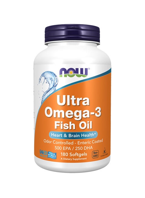 Ultra Omega-3 Fish Oil, 180 Softgels