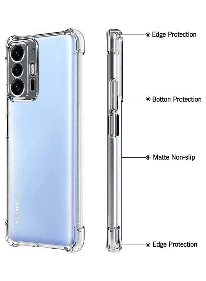 MARGOUN Xiaomi 11T Case Cover Clear Protective TPU Four Corners Cover Transparent Soft Case Clear - Image 3