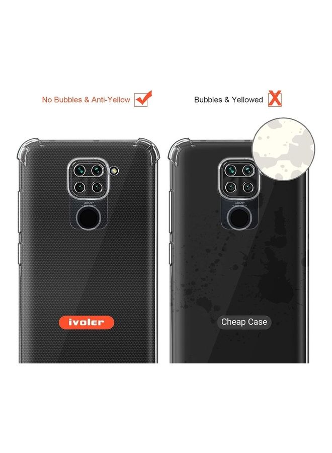 MARGOUN Xiaomi Redmi Note 9 Case Cover Clear Protective TPU Four Corners Cover Transparent Soft Case Clear - Image 5