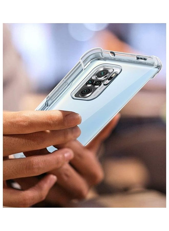 مارجون غطاء حماية شفاف من TPU لجهاز Xiaomi Redmi Note 10S، غطاء ناعم بأربع زوايا - Image 5