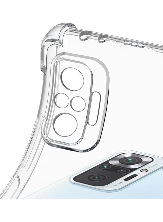 MARGOUN Xiaomi Redmi Note 10 Pro Case Cover Clear Protective TPU Four Corners Cover Transparent Soft Case Clear - Image 3