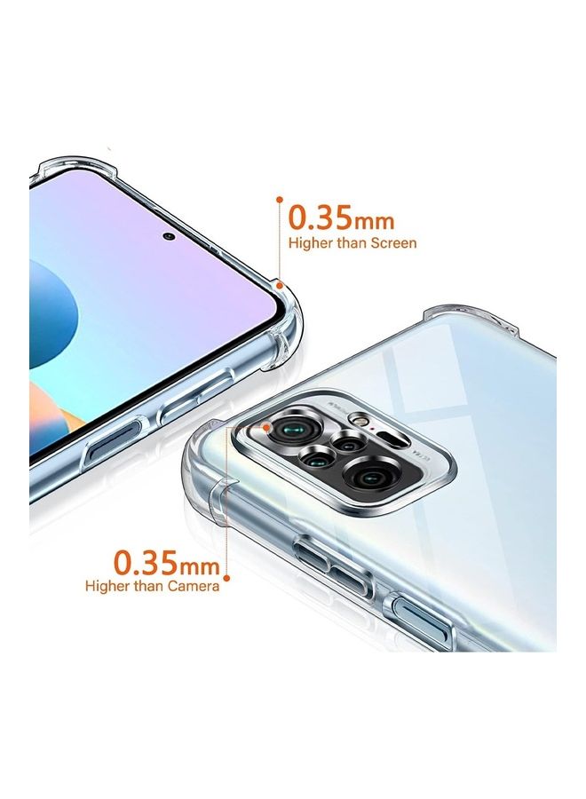 MARGOUN Xiaomi Redmi Note 10 Pro Case Cover Clear Protective TPU Four Corners Cover Transparent Soft Case Clear - Image 4