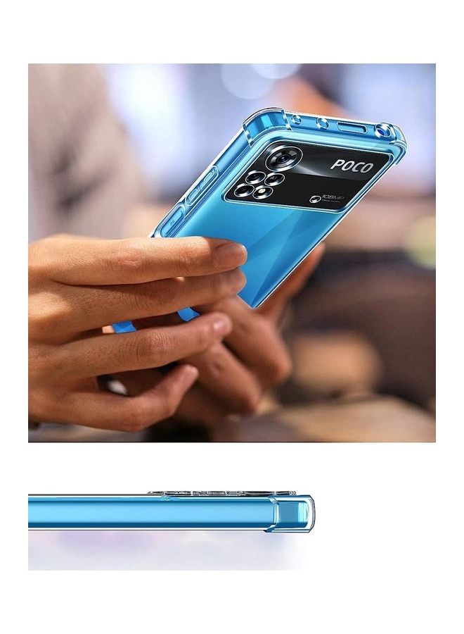 MARGOUN Xiaomi Poco X4 Pro 5G Case Cover Clear Protective TPU Four Corners Cover Transparent Soft Case Clear - Image 5