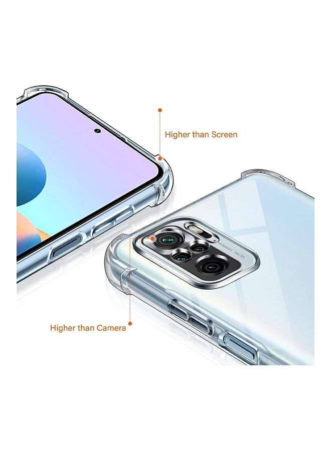 MARGOUN Xiaomi Redmi Note 10S 4G Case Cover Clear Protective TPU Four Corners Cover Transparent Soft Case Clear - Image 3