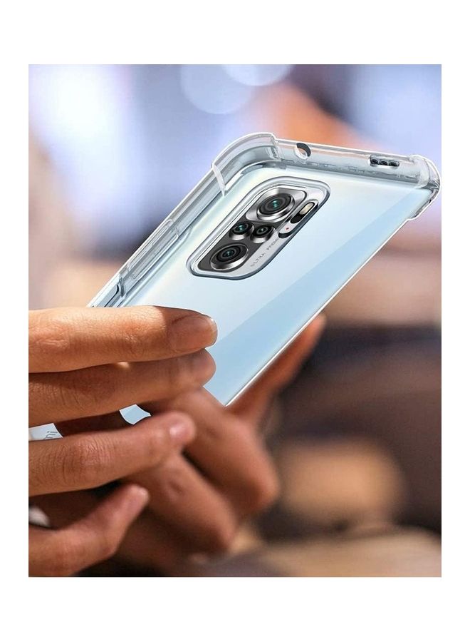 MARGOUN Xiaomi Redmi Note 10S 4G Case Cover Clear Protective TPU Four Corners Cover Transparent Soft Case Clear - Image 4