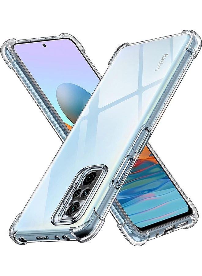 MARGOUN Xiaomi Redmi Note 10 Pro Max Case Cover Clear Protective TPU Four Corners Cover Transparent Soft Case Clear - Image 1