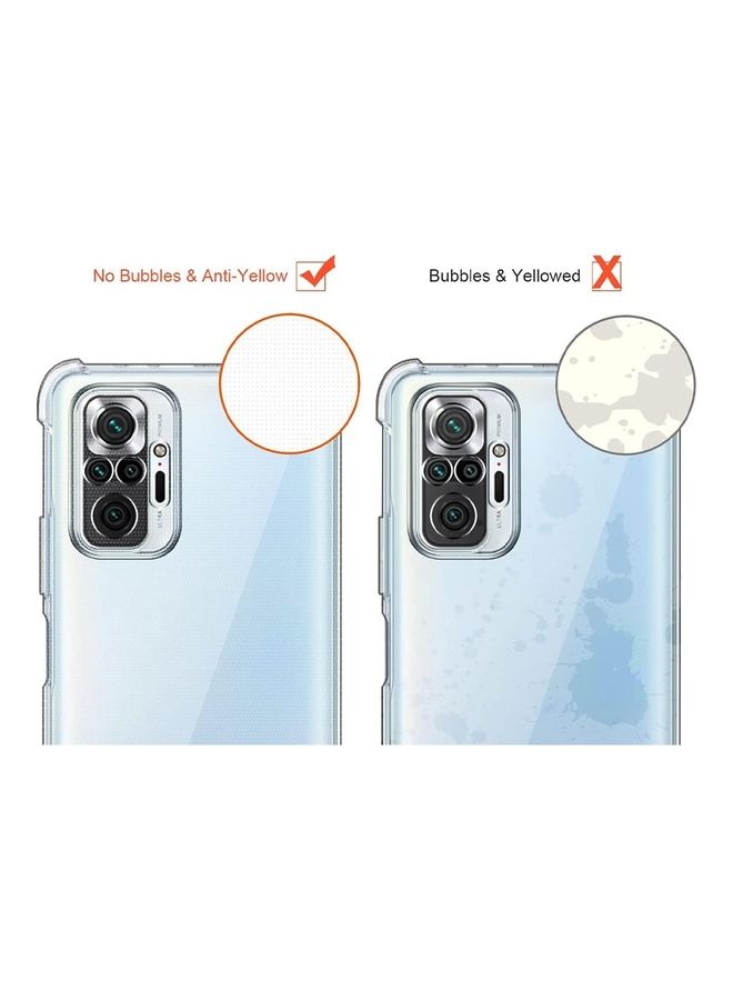 MARGOUN Xiaomi Redmi Note 10 Pro Max Case Cover Clear Protective TPU Four Corners Cover Transparent Soft Case Clear - Image 5