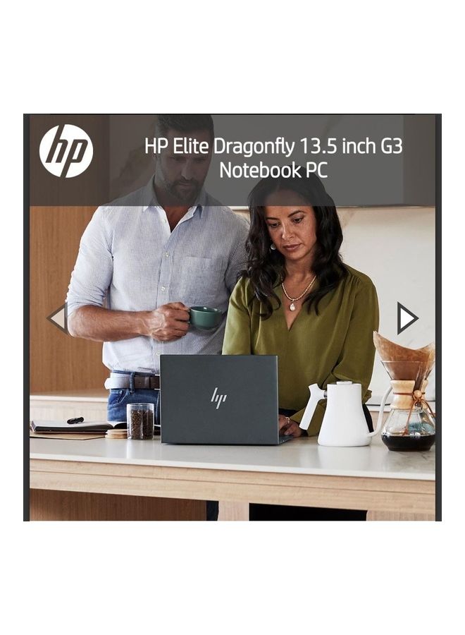HP - Elite Dragonfly G3 13.3 Inch Laptop English/Arabic Black - Image 1