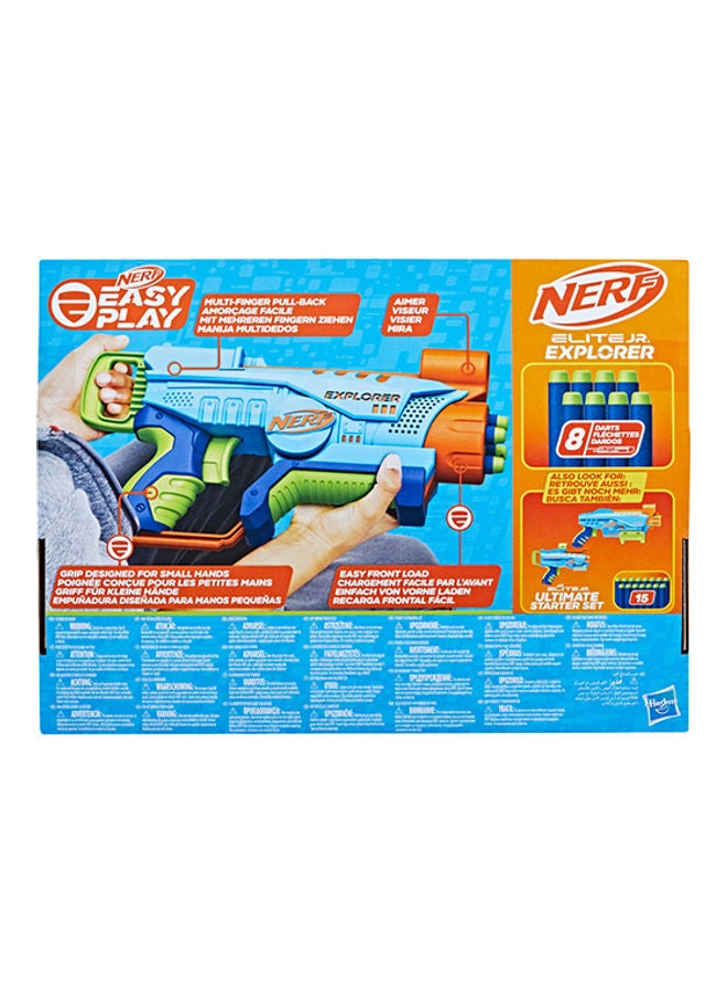 NERF Elite Junior Explorer Easy Play Toy Foam Blaster 8 Elite Darts Ages 6 And Up Colour May Vary  - Image 2