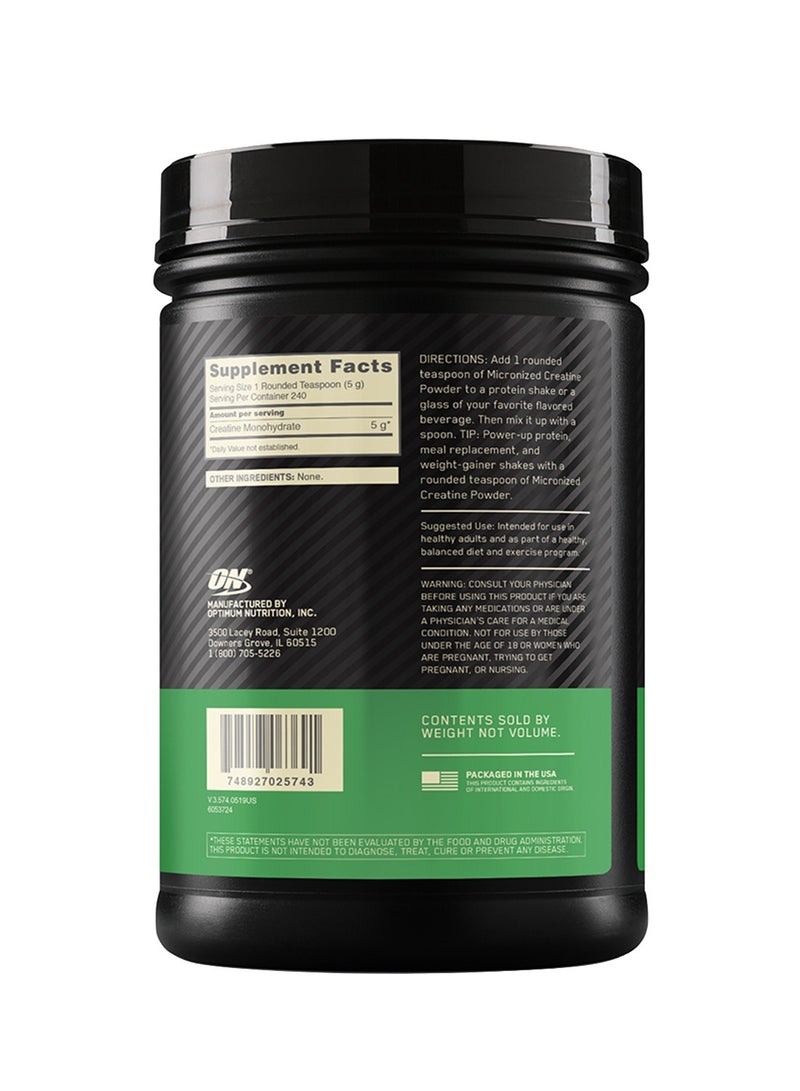 Micronized Creatine Monohydrate Powder for Muscle Building Support - Unflavored, 600 Grams, 120 Servings - v1688969705/N53418663A_3