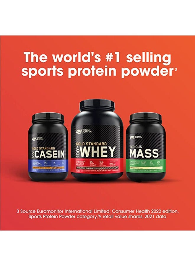 Optimum Nutrition - Serious Mass High Protein Muscle Building & Weight Gainer Protein Powder, 50 Grams Of Protein, Vitamin C & Zinc, Strawberry, 6 Lbs (2.72 KG) - Image 1