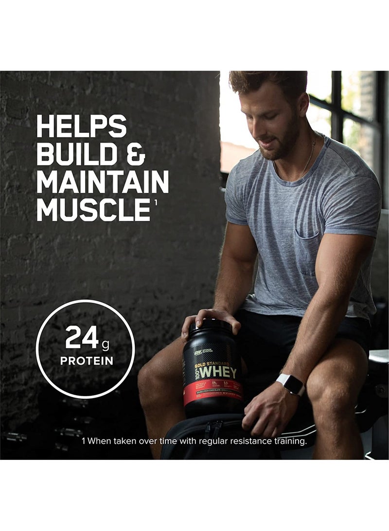 Gold Standard 100% Whey Protein Powder Primary Source Isolate, 24 Grams of Protein for Muscle Support and Recovery - Double Rich Chocolate, 5 Lbs, 74 Servings (2.27 KG) - v1688969723/N53418688A_4