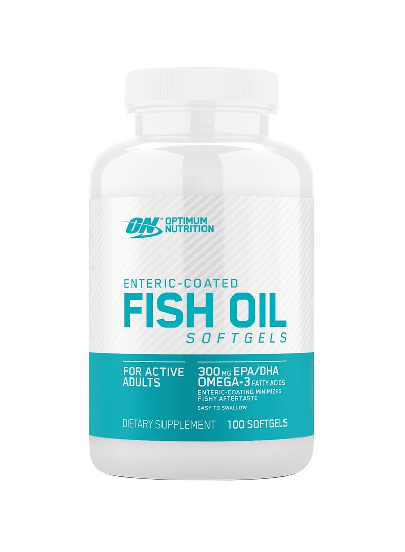 Omega 3 Fatty Acids EPA & DHA Fish Oil Softgels for Active Adults - 300 MG, 100 Softgels - v1688969723/N53418690A_1