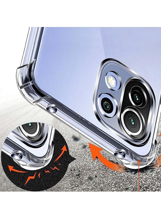 MARGOUN Xiaomi Mi 11 Lite 5G Case Cover Clear Protective TPU Four Corners Cover Transparent Soft Case Clear - Image 2