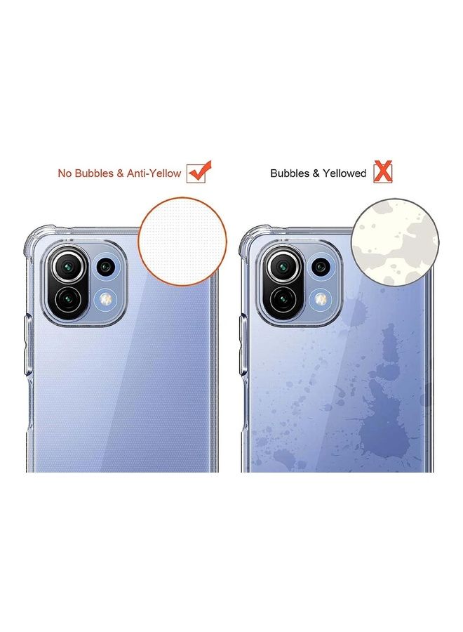 MARGOUN Xiaomi Mi 11 Lite 5G Case Cover Clear Protective TPU Four Corners Cover Transparent Soft Case Clear - Image 5