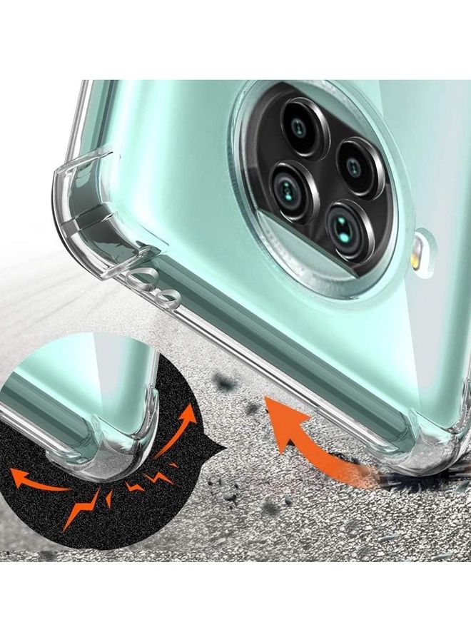 مارجون جراب شفاف واقٍ من مادة TPU بأربع زوايا لهاتف Xiaomi Mi 10i 5G، جراب شفاف ناعم - Image 2