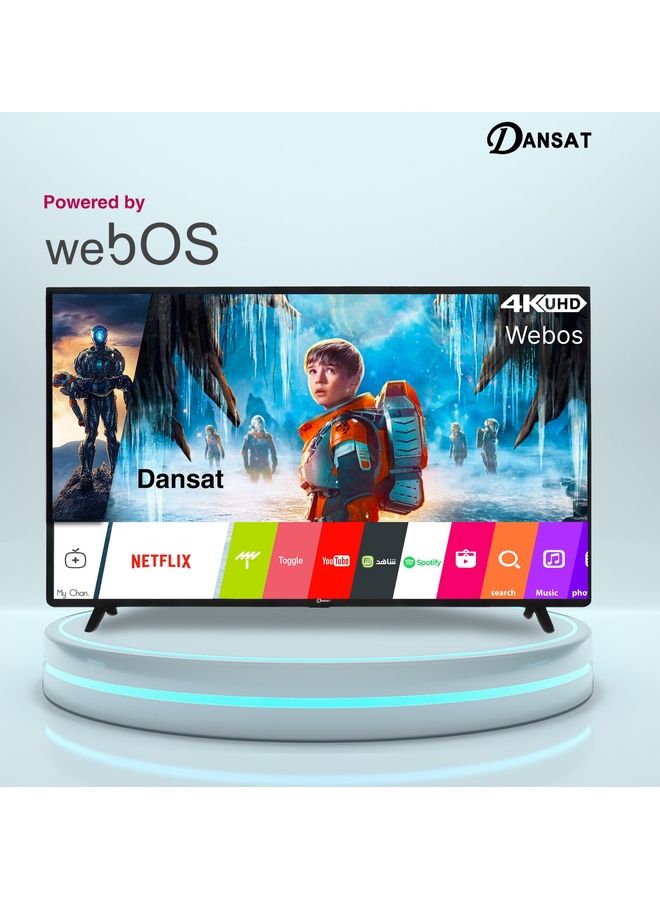 Dansat - 55 Inch 4K Smart WebOS OS +magic Remote TV Energy efficient. High response speed, Refresh Rates  60 Hz- DTD5522UWS Black - Image 1