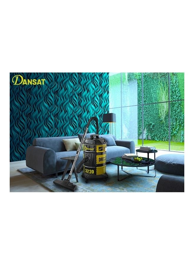 دانسات - مكنسة كهربائية أسطوانية سعة 21.0 لترًا وقوة 1400.0 وات DNVC3200B-Y أسود/أصفر 21 L 1400 W DNVC3200B-Y - Image 1