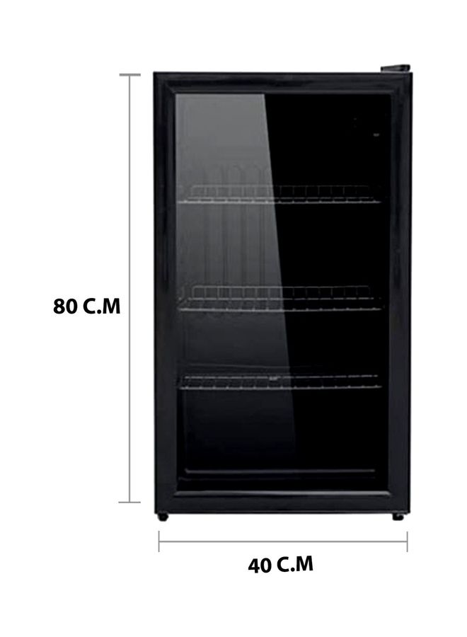 دانسات ثلاجة عرض بباب زجاجي 73.0 لتر D160SC22 أسود 73 L D160SC22  - Image 3