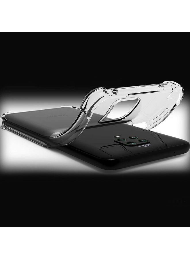 Xiaomi Redmi Note 9 Pro Case Cover Clear Protective TPU Four Corners Cover Transparent Soft Case Clear