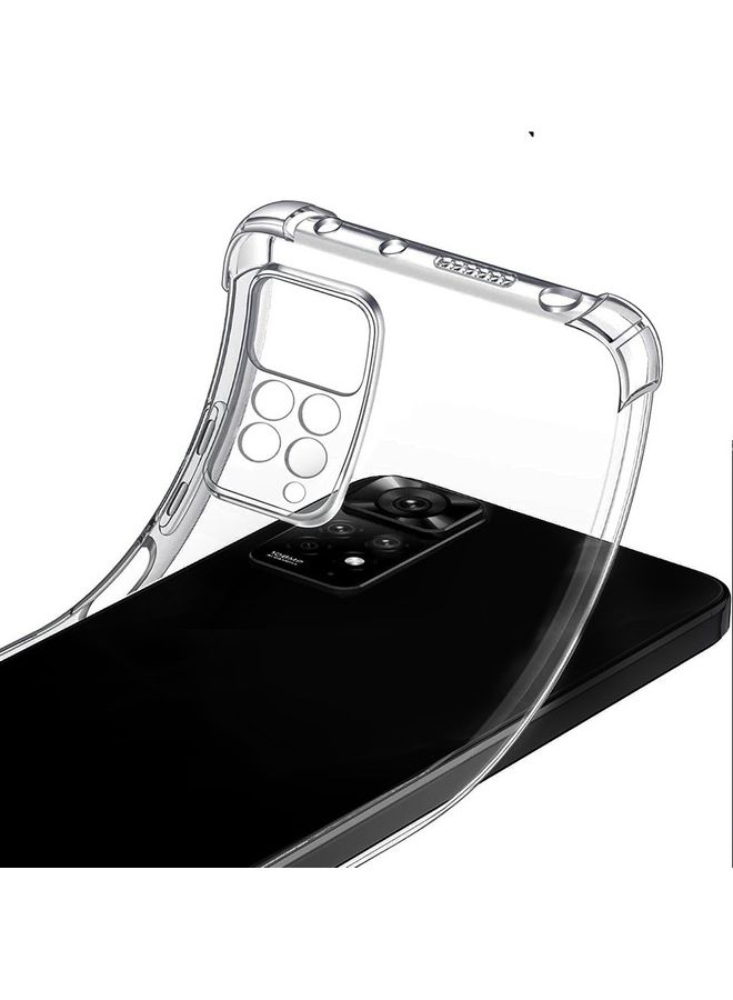 MARGOUN Xiaomi Redmi Note 11 Pro Case Cover Clear Protective TPU Four Corners Cover Transparent Soft Case Clear - Image 2