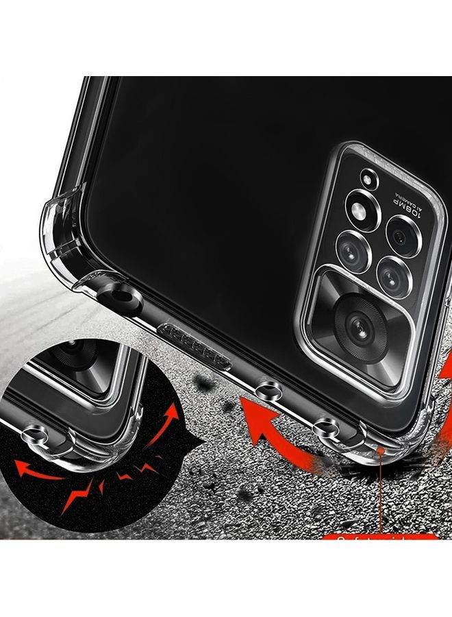 MARGOUN Xiaomi Redmi Note 11 Pro Case Cover Clear Protective TPU Four Corners Cover Transparent Soft Case Clear - Image 3