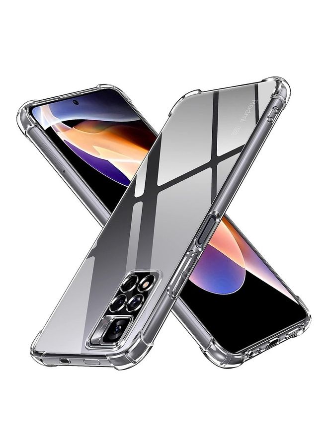 مارجون جراب Xiaomi Redmi Note 11 5G، جراب شفاف واقٍ من مادة TPU بأربع زوايا، جراب ناعم شفاف - Image 1