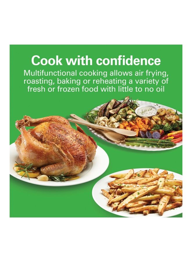 Hamilton Beach - Digital Air Fryer With 8 Pre-Sets For Air Fry, Roast, Bake, Reheat Quick Easy Meals, Easy To Clean Non-Stick Basket With Crisper 5.6 L 1700 W 35075-ME Silver - Image 1