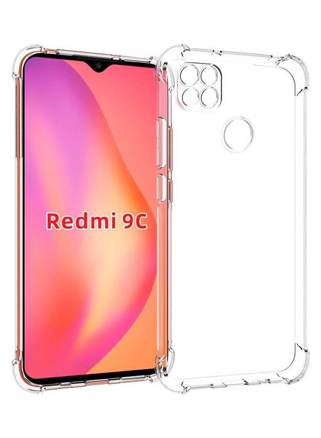 MARGOUN Xiaomi Redmi 9C Case Cover Clear Protective TPU Four Corners Cover Transparent Soft Case Clear  - Image 1