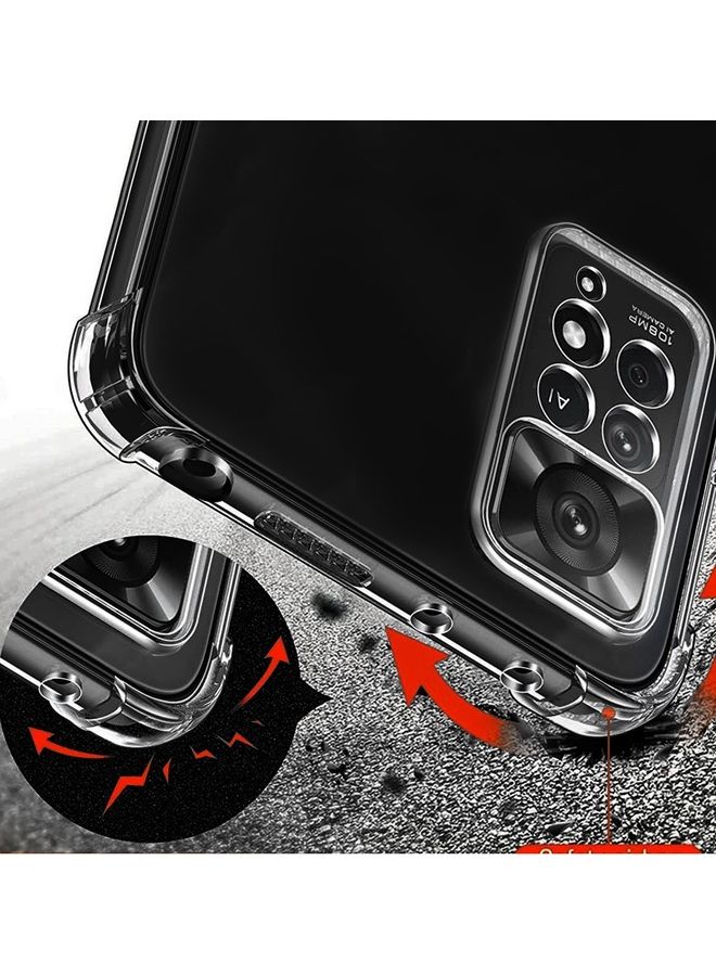 MARGOUN Xiaomi Redmi Note 11 Pro 5G Case Cover Clear Protective TPU Four Corners Cover Transparent Soft Case Clear - Image 2