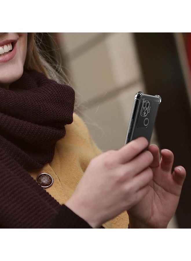 MARGOUN Xiaomi Redmi 10A Case Cover Clear Protective TPU Four Corners Cover Transparent Soft Case Clear - Image 3