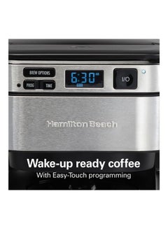 Frontfill 12 Cup Programmable Coffee Maker, Glass Carafe, Wake Up Ready, 3 Brewing Options, Reusable Mesh Filter, Clean Reminder, Auto Shut Off 1.7 L 950 W 46310-ME Black - v1688976535/N53419022A_5