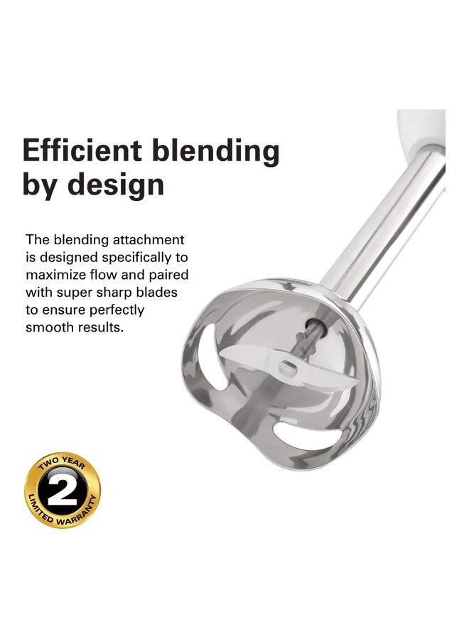 Hamilton Beach - Hand Blender With 500Ml Chopper, Whisker, 700Ml Beaker, Variable Speed Dial And Turbo Boost - Blend, Whip, Chop, Mix, Puree All In One, 2 Storage Lids HB6040-ME White - Image 1
