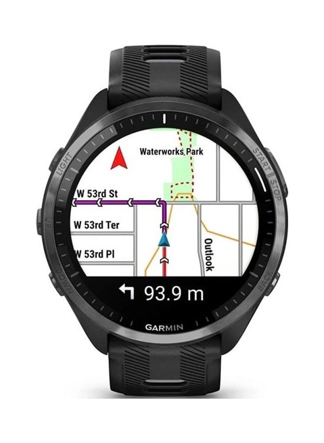 GARMIN Forerunner 965 - 47MM - Up To 31 Hours Battery Life in GPS Mode - 1.4"inch Amoled Display, Scratch Resistant, Corning® Gorilla® Glass Dx, Heart Rate Monitor, Stress Tracking, Advanced GPS and Running Features, Built-in GNSS and Sports App, iOS and Android Compatible Black  - Image 3